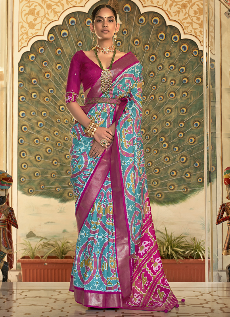 Party wear silk hot sale saree online